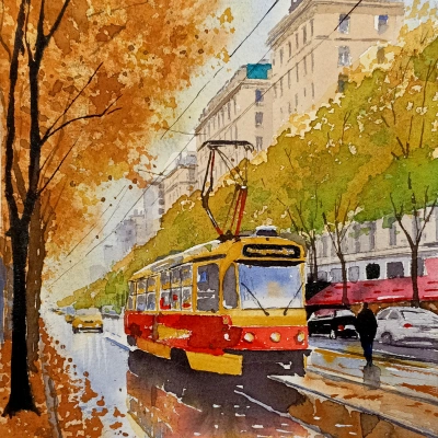 Осенний трамвай